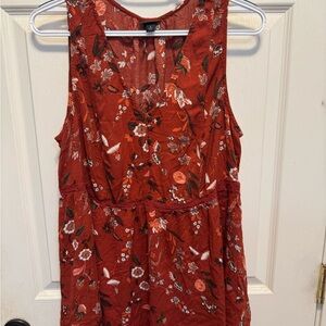 Torrid Rust Floral Top
